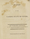 title page from An essay on the canine state of fever