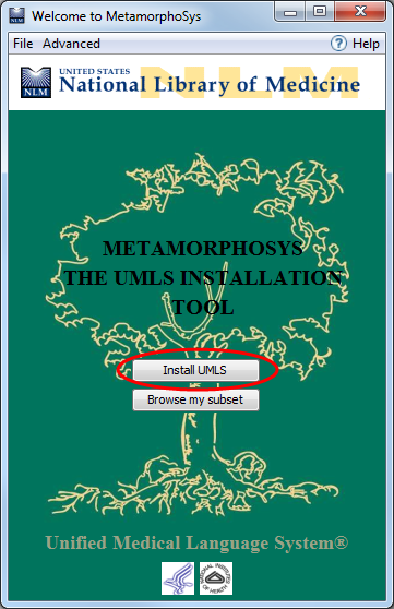 Fig 1: MetamorphoSys Welcome Screen
