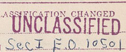 Detail of an unclassified report.