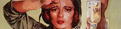Detail of a Nurse on a Red Cross poster.