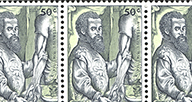 Stamps featuring Vesalius.