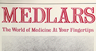 Cover of pamphlet Medlars: The world of Medicine at Your Fingertips.