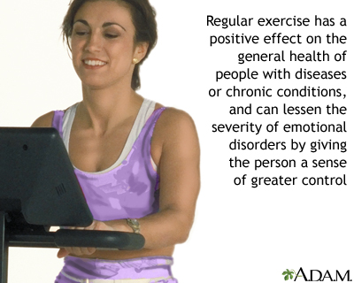Benefit of regular exercise: MedlinePlus Medical Encyclopedia Image