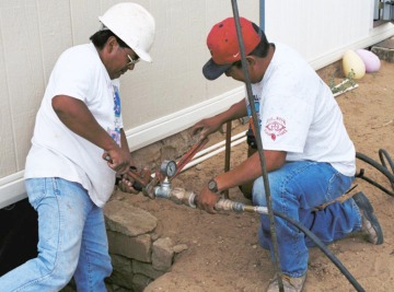 Connecting Water Lines on Navajo Reservation in New Mexico