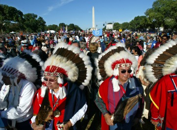 Native Nations Procession to dedicate the National Museum of the American Indian