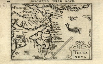 Barent Langenes Map of Newfoundland, 1602-1606