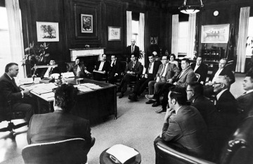 Meeting with Secretary of Interior Walter Hickel, Fall 1970.