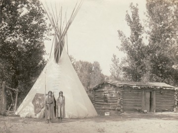 Two girls with tuberculosis on Indian reservation