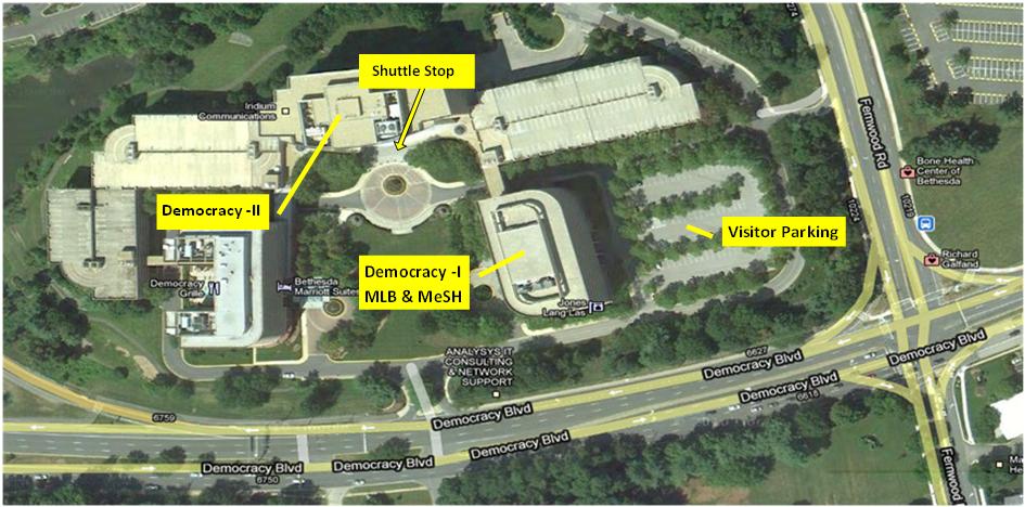 Map of One and Two Democracy Plaza
