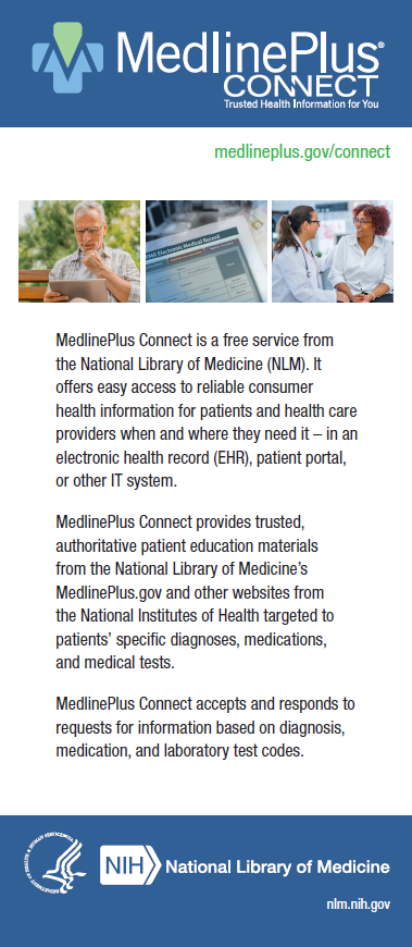 MedlinePlus Connect capability brochure