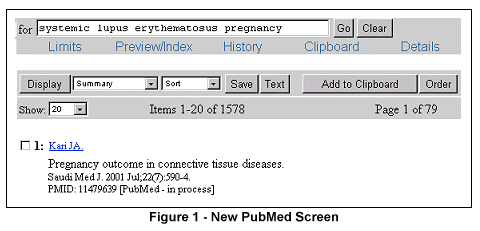 New PubMed screen.