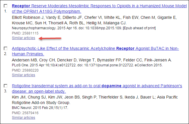 PubMed Summary Display