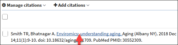Links in citations lead to PubMed records