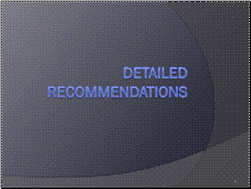 Detailed Recommendations