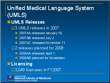 Unified Medical Language System (UMLS)