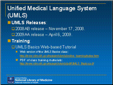 Unified Medical Language System