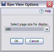 report view options