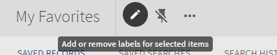 Add labels to multiple records