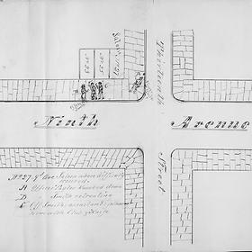 Sketch, Case of Thomas Fitzpatrick, Coroner's Inquest, January 7, 1884