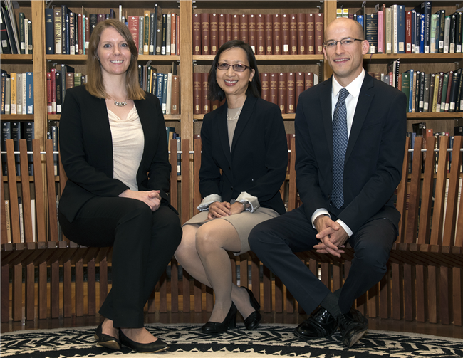 2015-2016 Associate Fellows sitting in the History of Medicine Department Reading Room