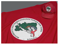 Landless Workers' Movement hat and banner