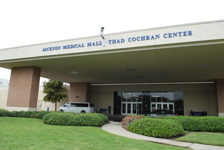 Front entrance of Jackson Medical Mall Thad Cochran Center