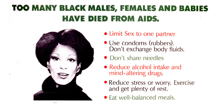 A poster with text and a portrait of an African American woman