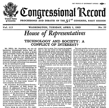 The front cover of a periodical showing text