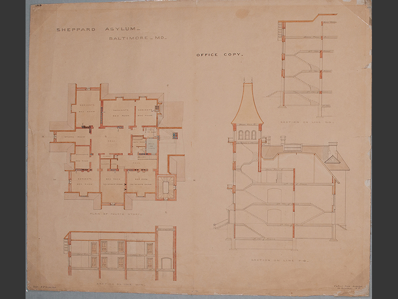 An architectural drawing