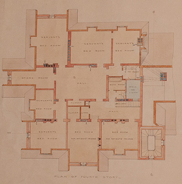 An architectural drawing