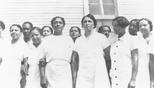 Dorothy Ferebee (center) and the Mississippi Health Project staff, 1937