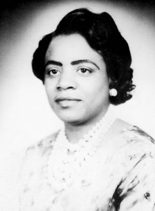 Dr. Ethel D. Allen, an African American woman wearing pearl necklaces.