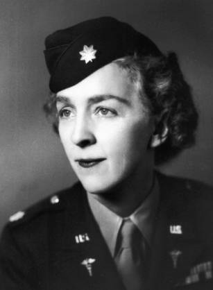 Dr. Margaret D. Craighill, a White woman officer in uniform posing for her portrait.