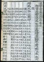 The first page from Chun Ho's Tong ui po kam (Treasures of Eastern Medical Knowledge: Classified Book of Medicine).