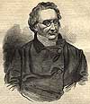 Right pose, full face, half-length illustration of George Gwynne Bird wearing glasses.
