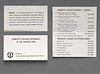 Various views of a referral card showing front, back, and inside.