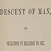 Title page from Darwin’s The descent of man.