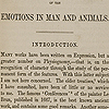 List of illustrations and first page of the introduction to Darwin’s The expression of the emotions.