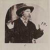 Image of surprised man with his arms raised , from Darwin’s The expression of the emotions. Image of the same man but with look of surprise caused by galvanism , from Darwin’s The expression of the emotions.