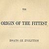 Title page from Cope’s Origin of the fittest; essay on evolution, 1887.