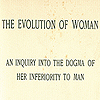 Title page from Gamble’s The evolution of woman.