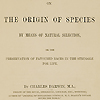 Title page from Darwin's On the origin of species.