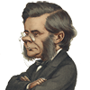 Cartoon rendering of Thomas Henry Huxley (1825-1895). Image B029016 in the Images from the History of Medicine (IHM) collection.