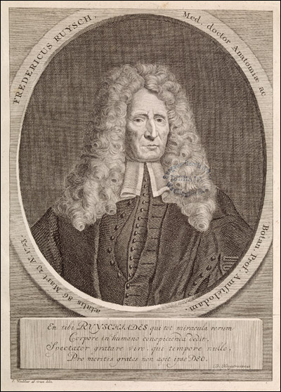 Portrait of Fredrik Ruysch, the anatomist, wearing a periwig, 1737