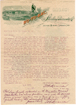 Sterling Remedy Co., letterhead featuring an illustration of the town of Indiana Mineral Springs, Indiana at the top. This is a letter discussing the merits of No-To-Bac with a hand written note at the bottom asking for the names of any friends who could use it as well.