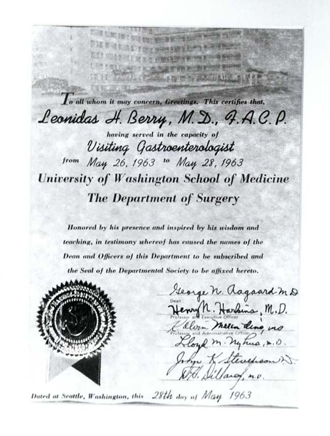 Certificate with text for medical symbol.