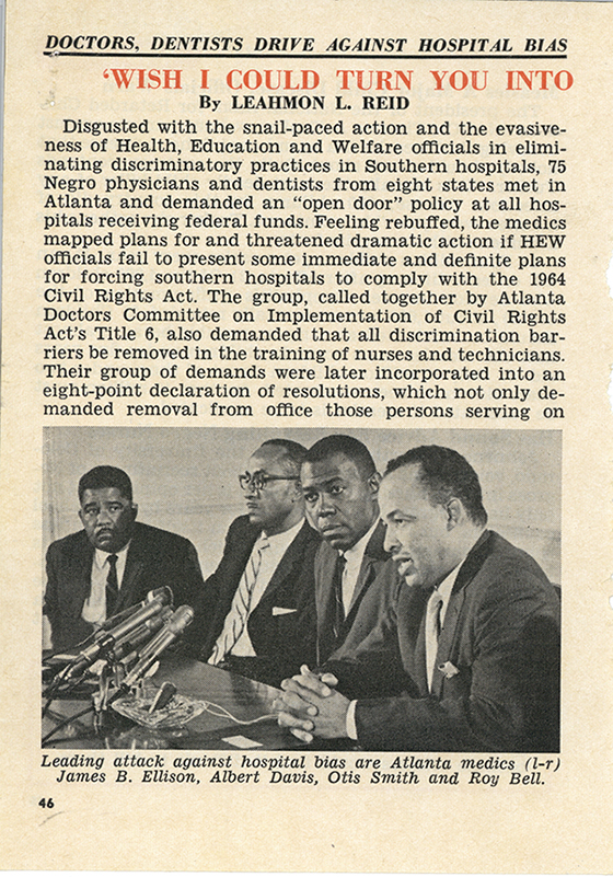 Page with typewritten text and photo of Dr. Berry on a panel.