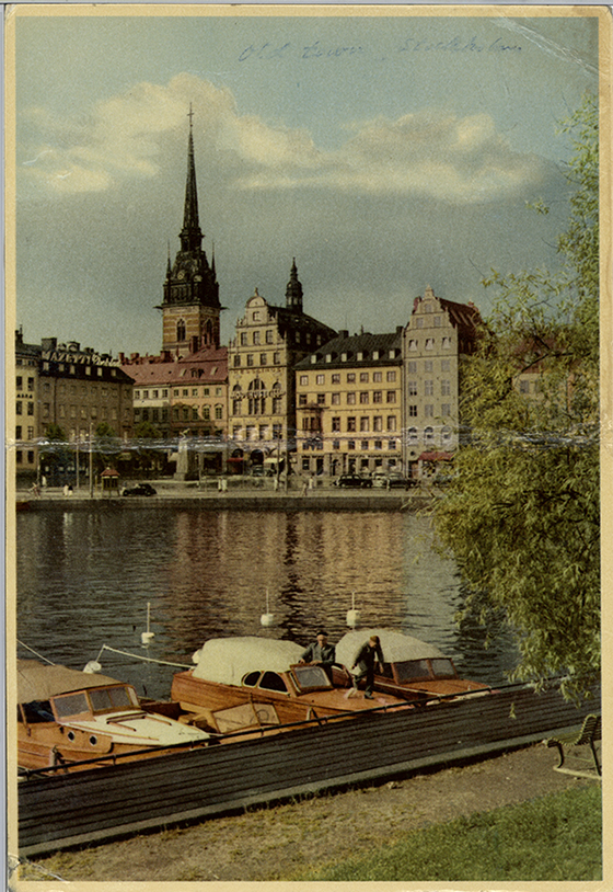 Postcard image of Stockholm.