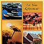 Retirement card with images of scenic landscapes, boating and sunset.