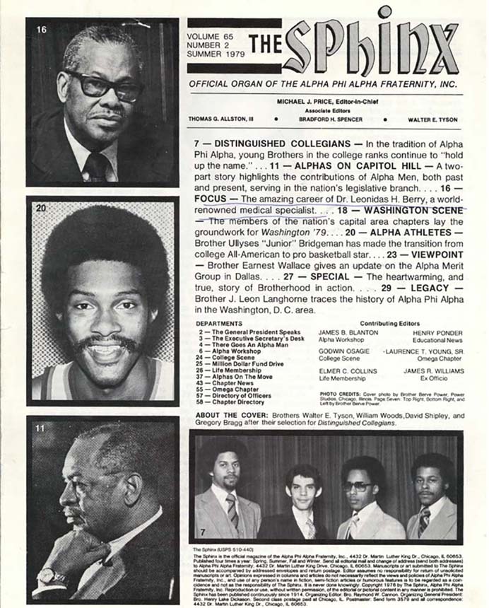 News letter with typewritten text and photographs of notable African Americans including Dr. Berry.